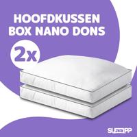 SLAAPP - Hoofdkussen Box Dons - 50x60x10cm - 2-Pack