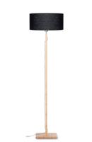 Vloerlamp Fuji - Zwart/Bamboe - Ø47cm