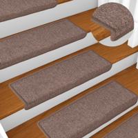 VidaXL Trapmatten 15 st 65x21x4 cm bruin