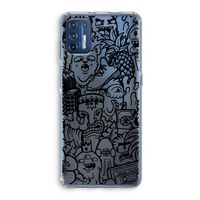 Vexx Black Mixtape: Motorola Moto G9 Plus Transparant Hoesje