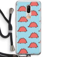 Dinosawrr: OnePlus 6 Transparant Hoesje met koord