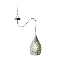 Groene solar tuinverlichting hanglamp ijzer 21 cm Groene solar tuinverlichting hanglamp ijzer 21 cm