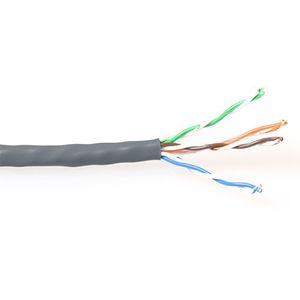 ACT ES100H CAT5E U/UTP PVC Kabel Massief Grijs - 100 meter