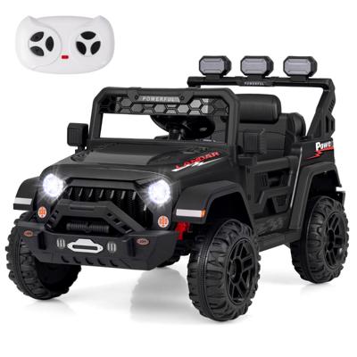 12V Kinderauto Elektrische Auto met Afstandsbediening Draadloze Verbinding USB-Poort Muziek Licht Geprofileerde Wielen