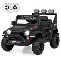 12V Kinderauto Elektrische Auto met Afstandsbediening Draadloze Verbinding USB-Poort Muziek Licht Geprofileerde Wielen