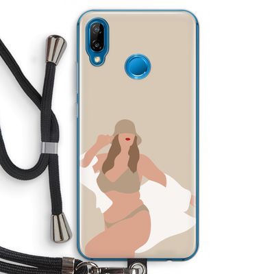 One of a kind: Huawei P20 Lite Transparant Hoesje met koord