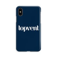 Topvent Navy: iPhone X Volledig Geprint Hoesje