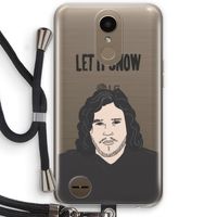 Let It Snow: LG K10 (2017) Transparant Hoesje met koord