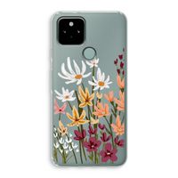 Painted wildflowers: Google Pixel 5 Transparant Hoesje