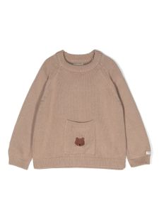 Donsje pull à motif Polo Bear - Marron