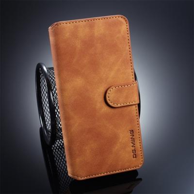 Dg. MING retro olie kant horizontale Flip beschermende case voor Huawei P30 Pro met houder & kaartsleuven & portemonnee (bruin)
