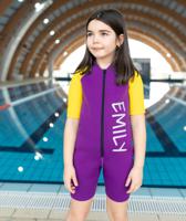 Neoprene Thermal Wetsuit Violet/Yellow