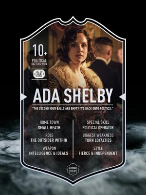 Ada Shelby | Ultimate Card | Plexiglas Bord | Peaky Blinders | Peaky Blinders Ada Shelby | Ultimate Card | Plexiglas Bord | Peaky Blinders | Peaky Blinders
