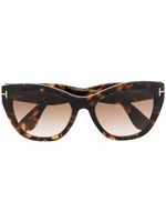 TOM FORD Eyewear lunettes de soleil à monture papillon - Marron