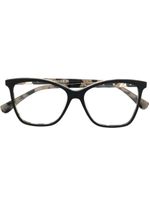 Max Mara Eyewear lunettes de vue à effet écailles de tortue - Noir