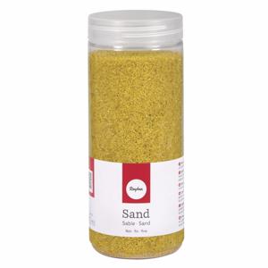 Hobby Fijn decoratie zand korrels - geel - 475 ml - zandkorrels - knutselmateriaal