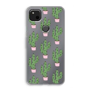 Cactus Lover: Google Pixel 4a Transparant Hoesje
