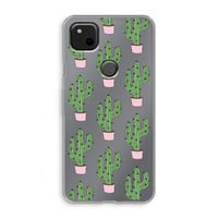 Cactus Lover: Google Pixel 4a Transparant Hoesje