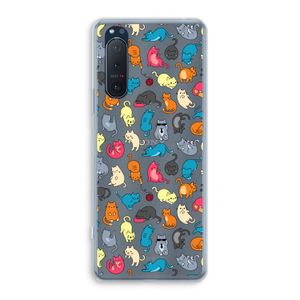 Kleurrijke katten: Sony Xperia 5 II Transparant Hoesje