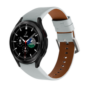 leren bandje - Grijs - Samsung Galaxy Watch 4 Classic - 42mm & 46mm