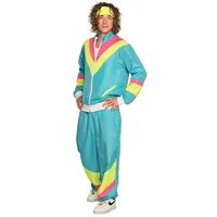 Retro Trainingspak Neon-Blauw
