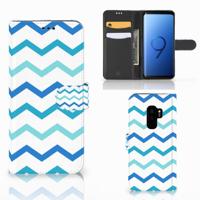 Samsung Galaxy S9 Plus | Telefoon Hoesje | Zigzag Blauw