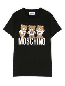 Moschino Kids t-shirt Teddy Bear en coton - Noir