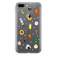 Happy bento friends: iPhone 8 Plus Transparant Hoesje