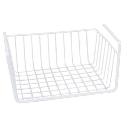 Gerimport Kastmandje - wit - metaal - 30 x 25 x 14 cm - opberg hangmand