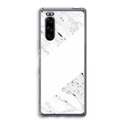 Biggest stripe: Sony Xperia 5 Transparant Hoesje