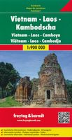 Wegenkaart - landkaart Vietnam - Laos - Cambodia (Cambodja) | Freytag & Berndt - thumbnail