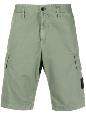 Stone Island short cargo à motif Compass - Vert