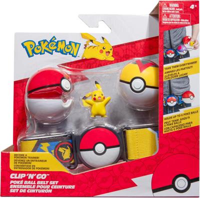 Pokemon Clip 'N Go Poke Ball Belt (Pikachu + Poke Ball & Level Ball)