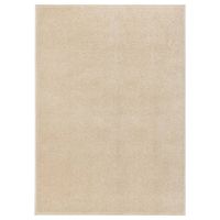 Vloerkleed kortpolig 120x170 cm beige