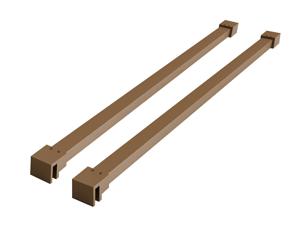 Mueller Slimline set van 2 stabilisatiestangen 120cm geborsteld koper