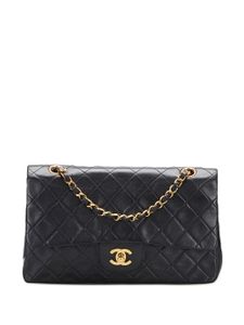 CHANEL Pre-Owned 1994-1996 pre-owned schoudertas met dubbele omslag - Zwart