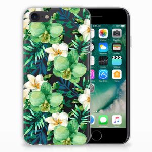 iPhone SE 2022 | SE 2020 | 8 | 7 TPU Case Orchidee Groen