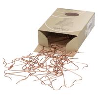 Decoris Kerstbalhaakjes - 150x - koper - 3.5 cm - kerstballen haakjes