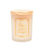 Paperdreams Geurkaars klein goud/wit - oma