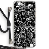 Vexx Black City : iPhone 5 / 5S / SE Transparant Hoesje met koord