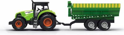 Online Retail Shop Silver wheels tractor met aanhanger en licht en geluid