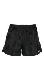 Alexander McQueen short de bain à motif Graffiti - Noir