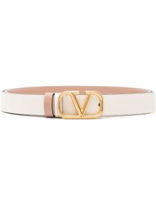 Valentino Garavani ceinture VLogo Signature 20mm à design réversible - Tons neutres