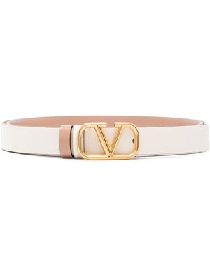 Valentino Garavani ceinture réversible VLogo Signature 20 mm - Tons neutres