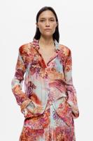 Paisley-print blouse - RED - XL