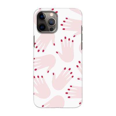 Hands pink: Volledig geprint iPhone 12 Pro Max Hoesje