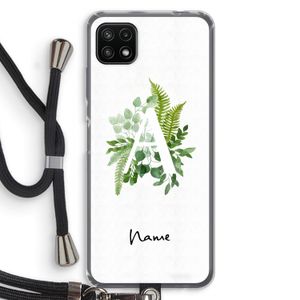Green Brush: Samsung Galaxy A22 5G Transparant Hoesje met koord