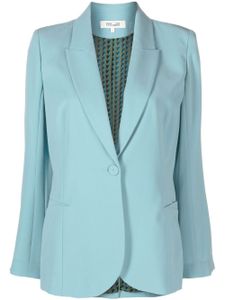 DVF Diane von Furstenberg blazer à simple boutonnage - Bleu