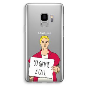 Gimme a call: Samsung Galaxy S9 Transparant Hoesje