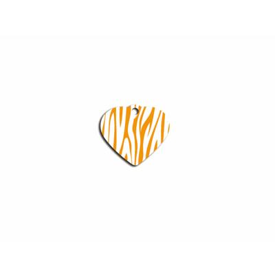 Naamplaatje Imarc Heart Geel Oranje